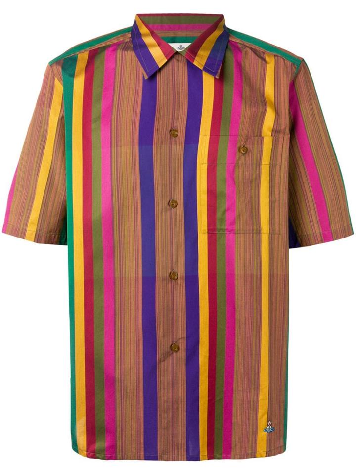 Vivienne Westwood Striped Shirt - Brown