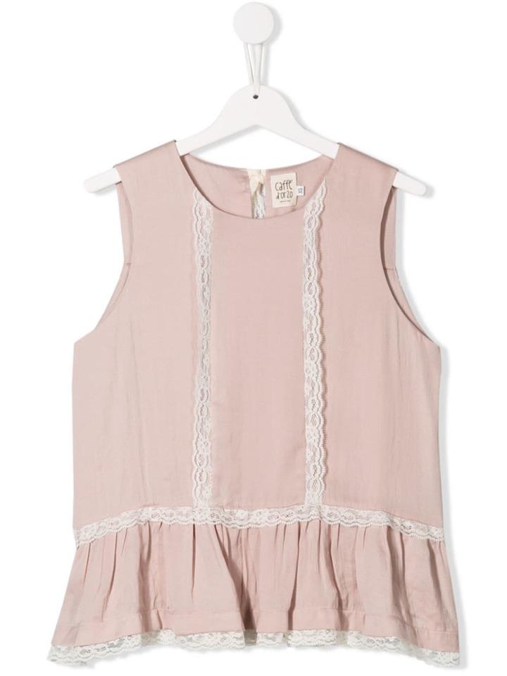 Caffe' D'orzo Ruffle Top - Neutrals
