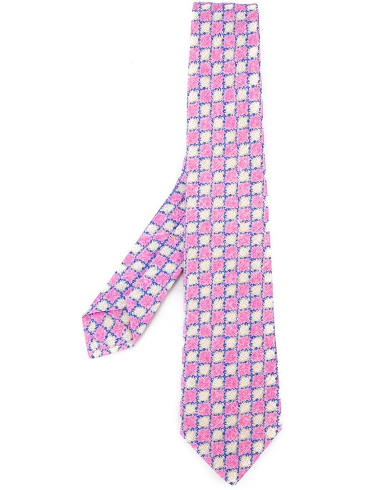 Kiton Checked Tie