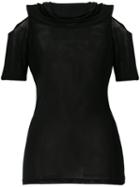 Yohji Yamamoto Pre-owned Cut Out Shoulder Blouse - Black
