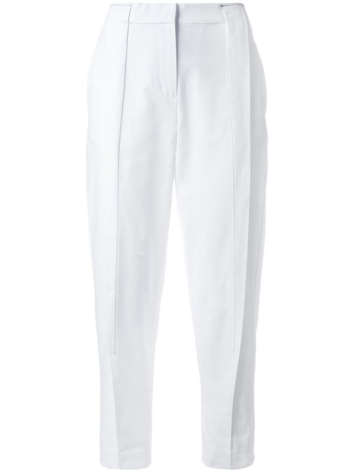 Dkny Cropped Pants - White