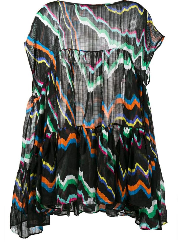 Missoni Short Draped Camouflage Dress, Women's, Size: Small, Silk/rayon