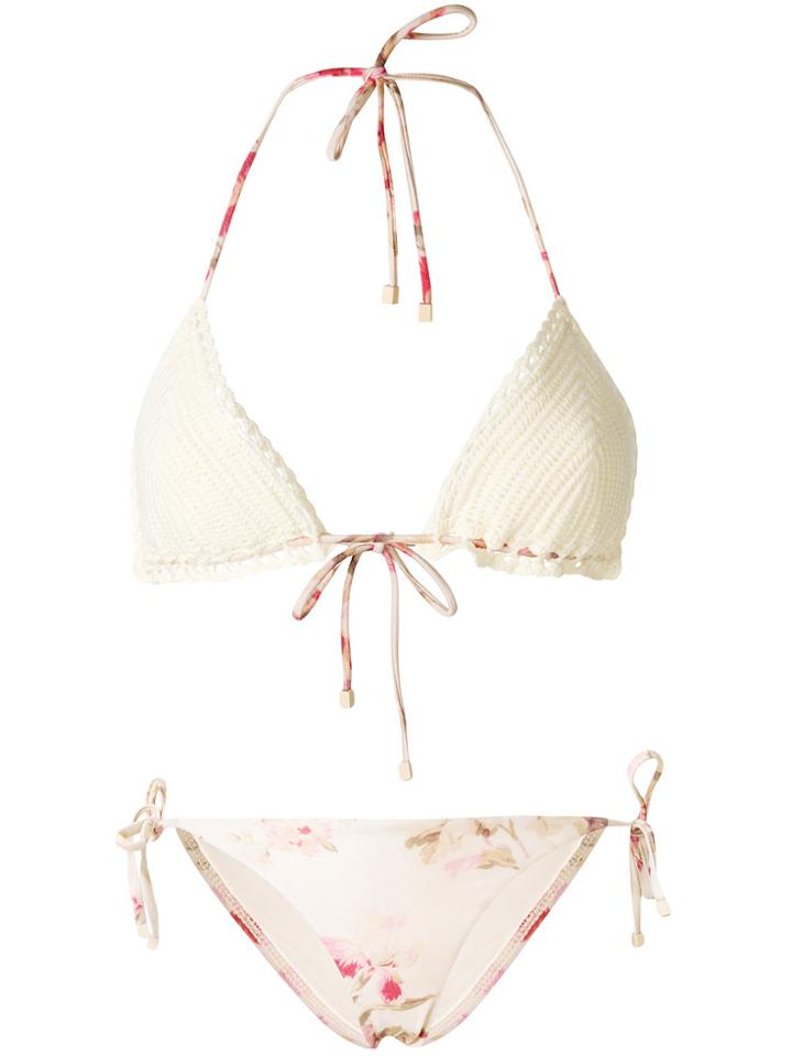 Zimmermann Corsair Crochet Bikini - Multicolour