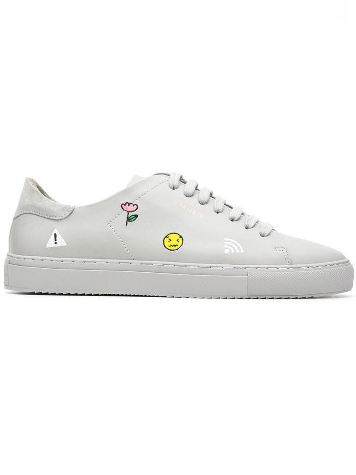 Axel Arigato Embroidered Low-top Sneakers - Grey