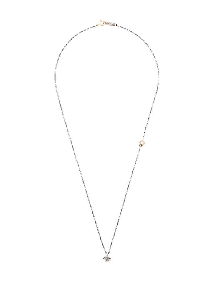 Ugo Cacciatori Tiny Clover Pendant Necklace - Metallic