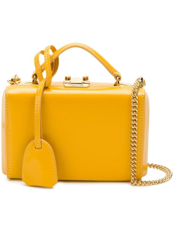 Mark Cross Top Handle Clutch Bag - Yellow