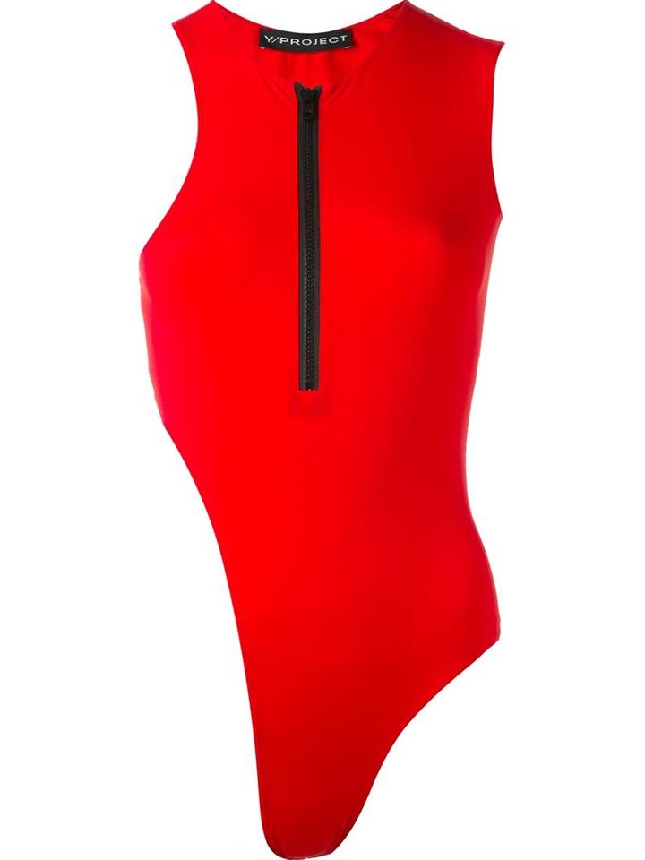 Y / Project Contrast Zip Asymmetric Body
