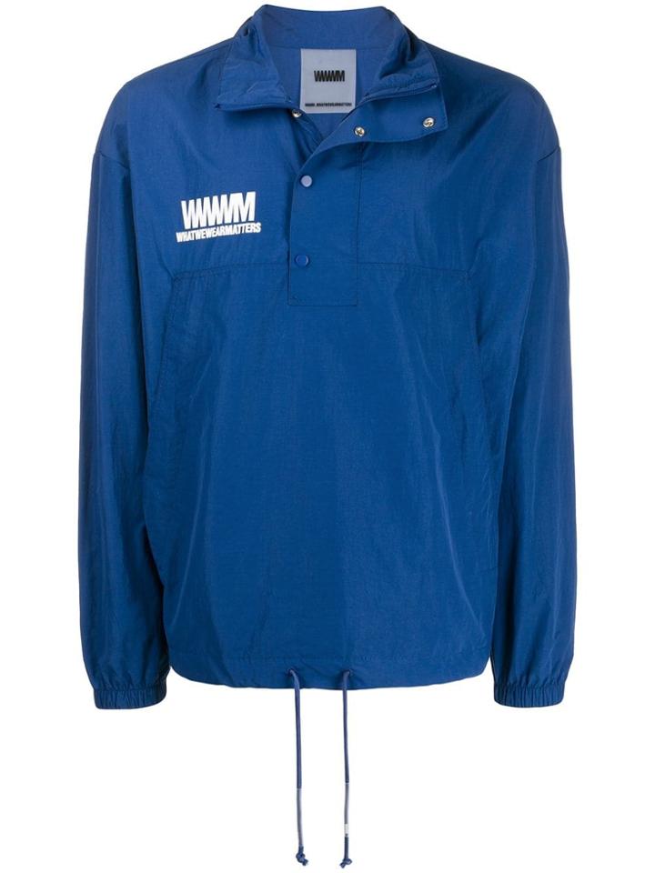 Wwwm Signature Logo Snorak - Blue