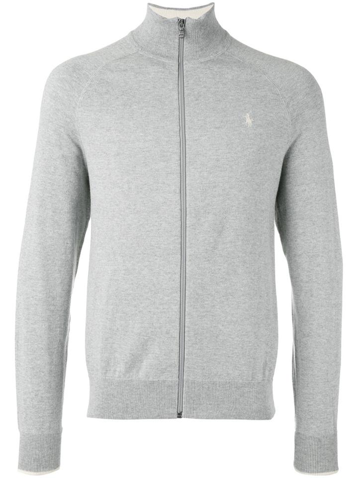 Polo Ralph Lauren Roll Neck Cardigan - Grey