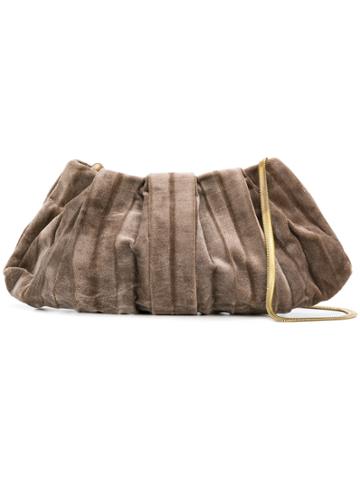 Cecchi De Rossi Gathered Pouchette - Brown