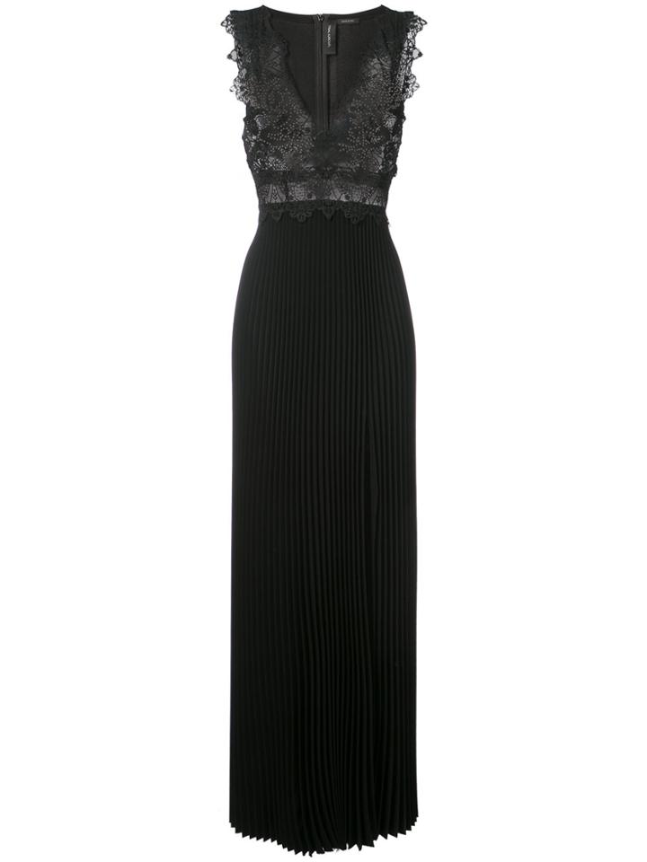 Yigal Azrouel Lasercut Coral Embellished Gown - Black