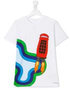 Burberry Kids Printed T-shirt, Boy's, Size: 14 Yrs, White