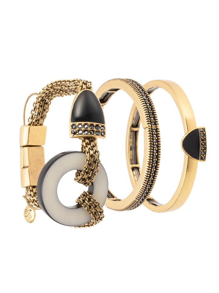Camila Klein Magnet Three Bracelts Set - Metallic