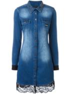 Philipp Plein 'overexposed' Denim Shirt Dress