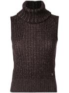 Chanel Vintage Knitted Sleeveless Top - Brown