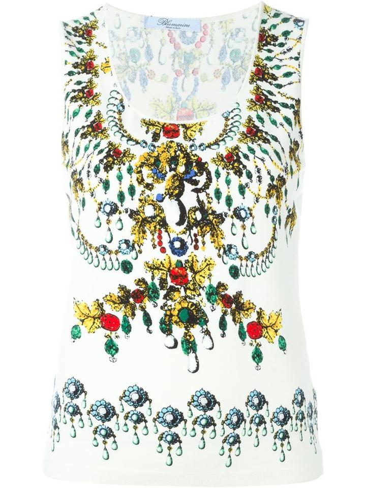 Blumarine Jewel Print Tank Top