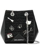 Karl Lagerfeld K/klassik Pins Bucket Bag - Black