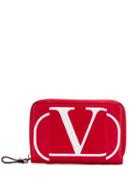Valentino Valentino Garavani Vlogo Zipped Wallet - Red