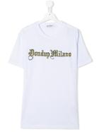 Dondup Kids Teen Logo Printed T-shirt - White