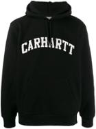 Carhartt Wip Hooded Logo Embroidery Sweatshirt - Black