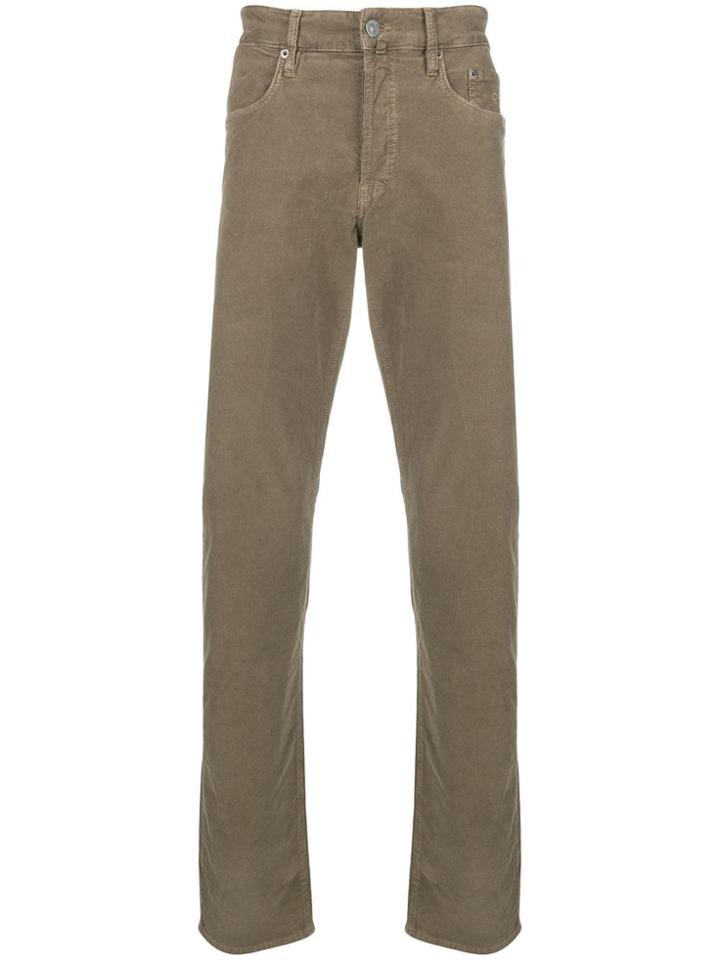 Siviglia Slim Fit Trousers - Brown
