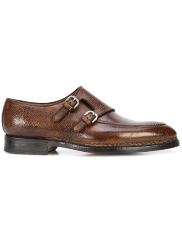 Bontoni Diamante Monk Shoes - Brown