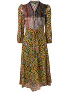 Duro Olowu Contrasting Panel Dress - Yellow & Orange