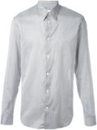 Maison Margiela Fine Striped Shirt, Men's, Size: 39, Black, Cotton/silk