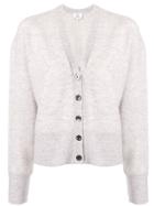 Ck Calvin Klein V-neck Knit Cardigan - Purple