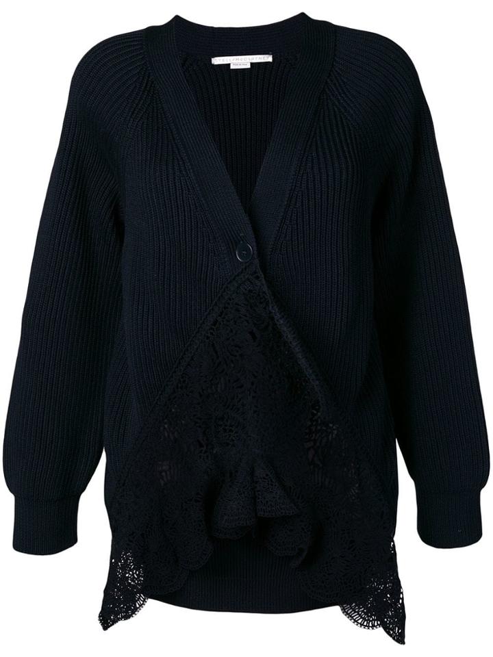 Stella Mccartney Lace Detail Cardigan - Blue