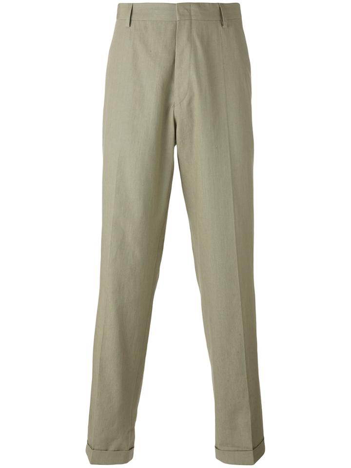 Études Loose-fit Tailored Trousers - Green