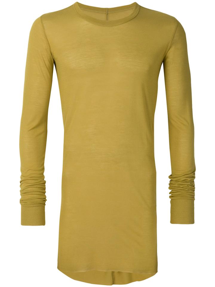 Rick Owens Silk Fine Knit Sweater - Yellow & Orange