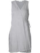 321 Mini Wrap Dress, Women's, Size: Xs, Grey, Rayon