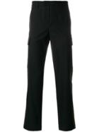 Msgm Side Stripe Regular Trousers - Black