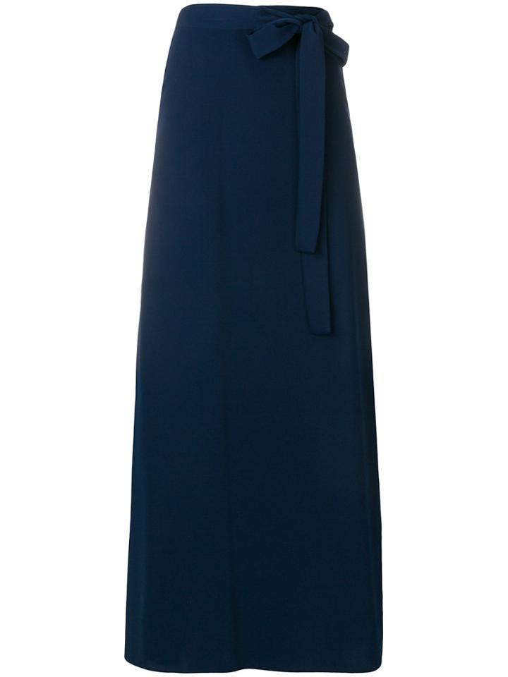 P.a.r.o.s.h. Belted Maxi Skirt - Blue