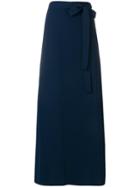 P.a.r.o.s.h. Belted Maxi Skirt - Blue