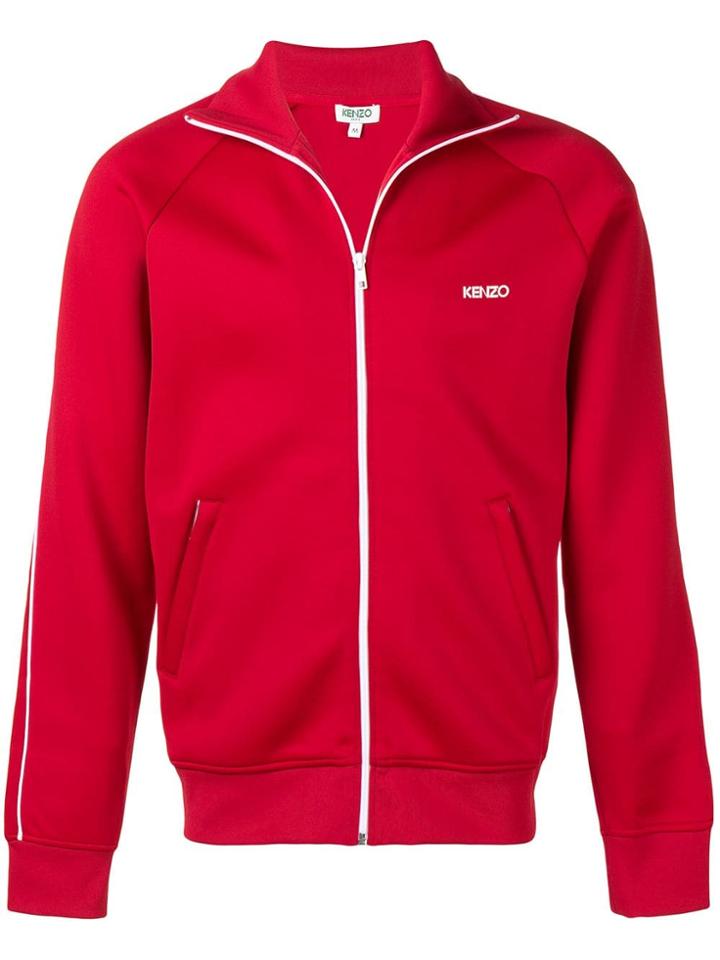 Kenzo Zipped Lightweight Jacket - Red