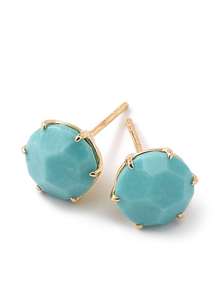 Ippolita 18kt Yellow Gold Medium Rock Candy Turquoise Studs