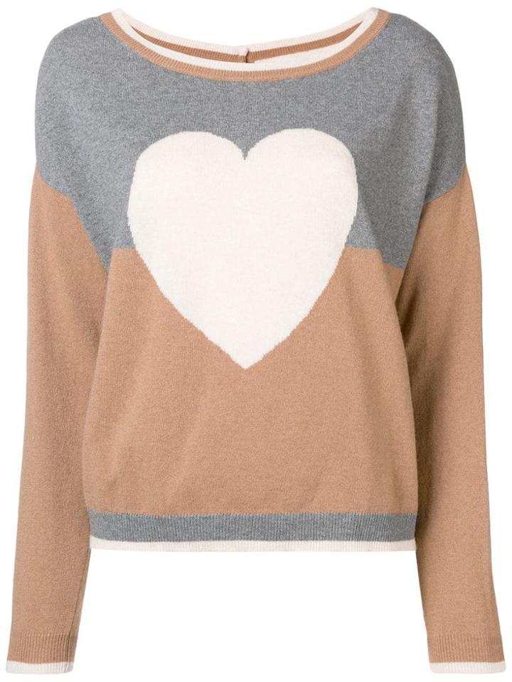 Twin-set Heart Motif Jumper - Neutrals