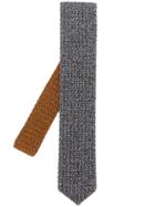 Lardini Knitted Two Tone Tie - Brown