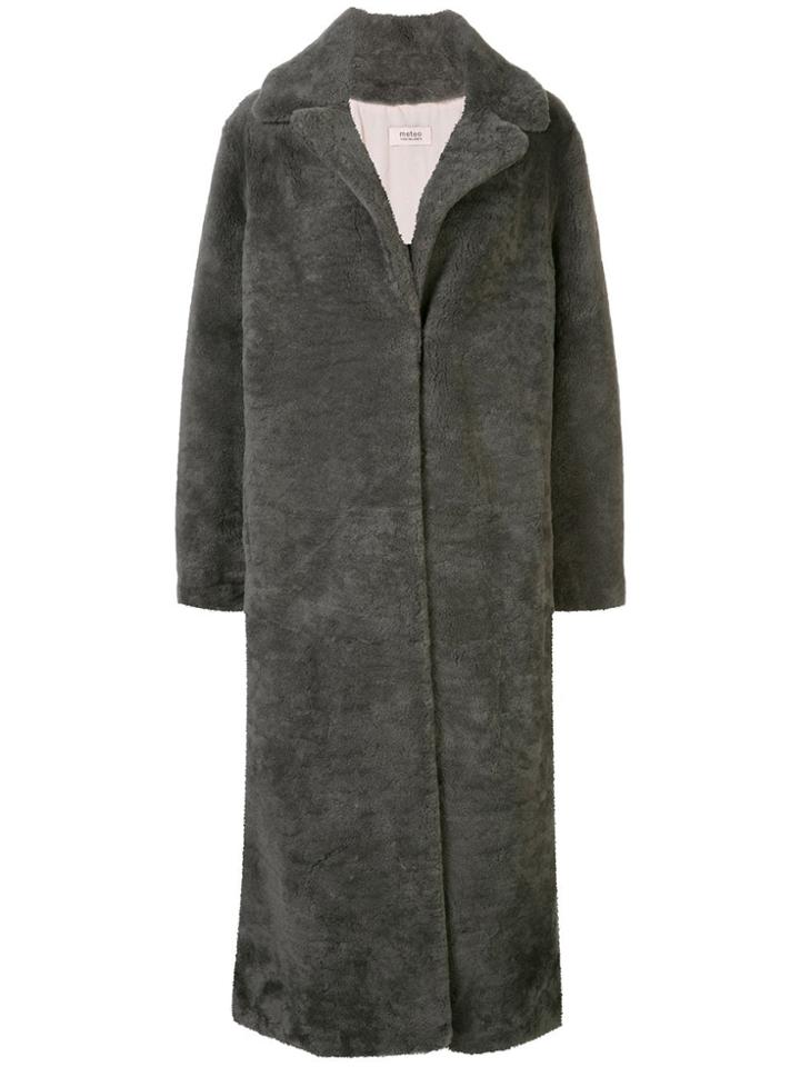 Yves Salomon Meteo Oversized Midi Coat - Green