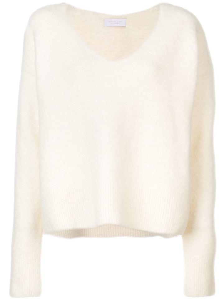 John Elliott Oversized V-neck Jumper - White