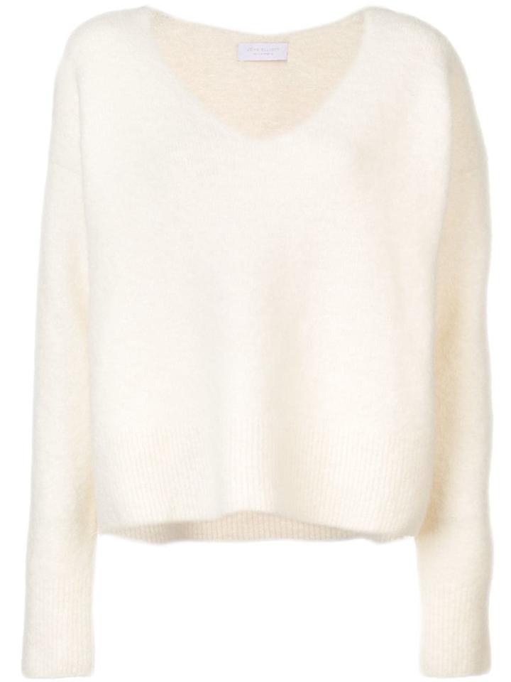 John Elliott Oversized V-neck Jumper - White