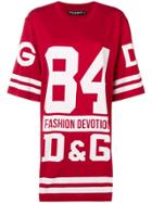 Dolce & Gabbana Oversized Basketball T-shirt - Red