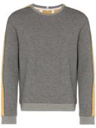 Lot78 Contrast Stripe Knitted Jumper - Grey