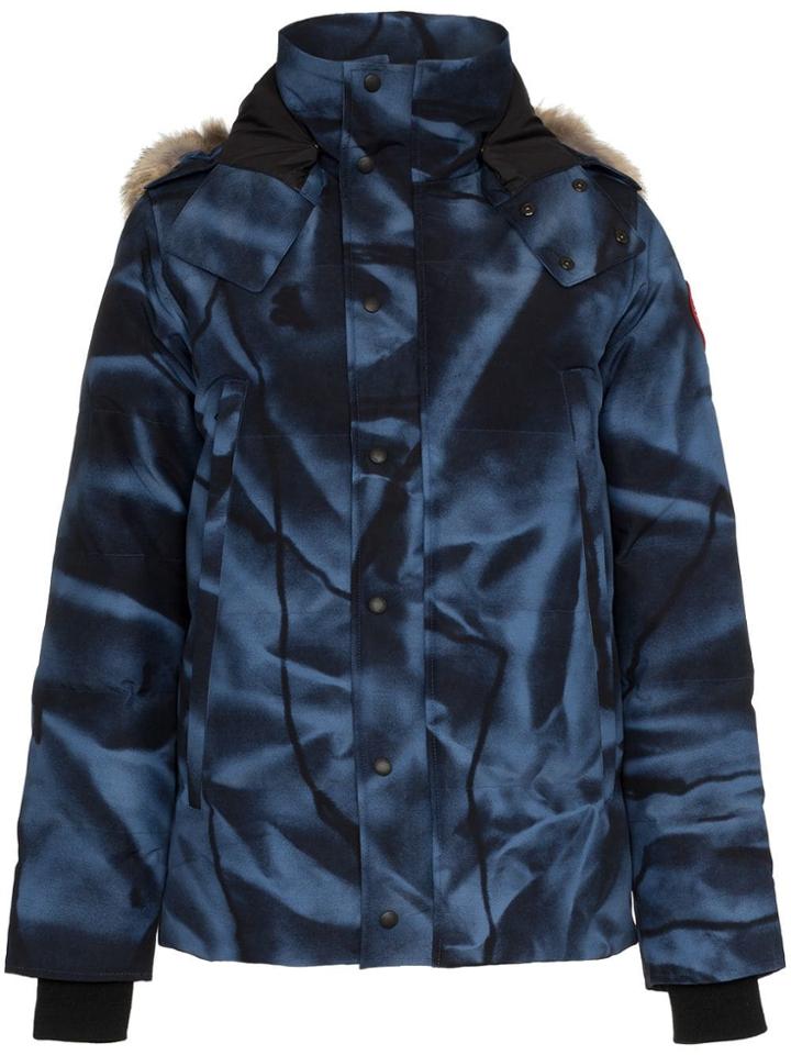 Canada Goose Cg Wyndham Prka Blu Camo - Blue