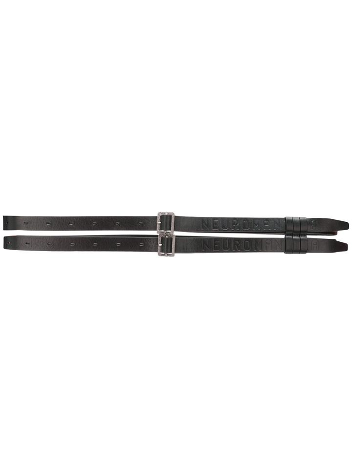 Julius Double Strap Belt - Black