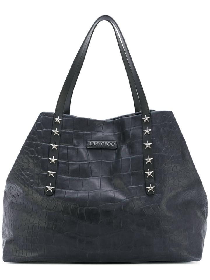 Jimmy Choo Textured Tote Bag - Blue