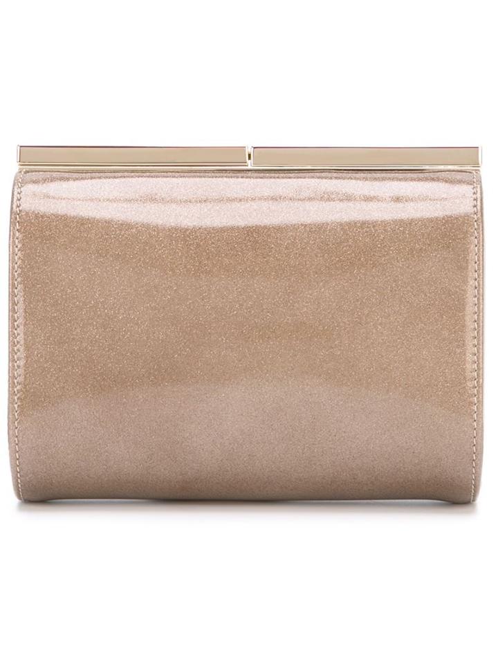 Jimmy Choo Cate Clutch, Women's, Nude/neutrals, Patent Leather