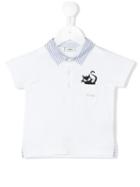 Fendi Kids - Piqué Polo T-shirt - Kids - Cotton - 18 Mth, White